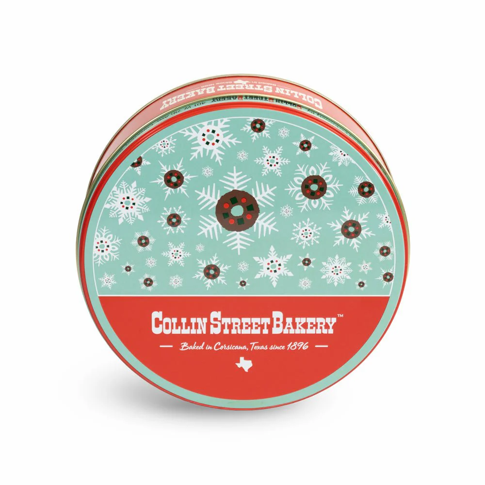 Classic Fruitcake in Snowflake Tin - Image 4